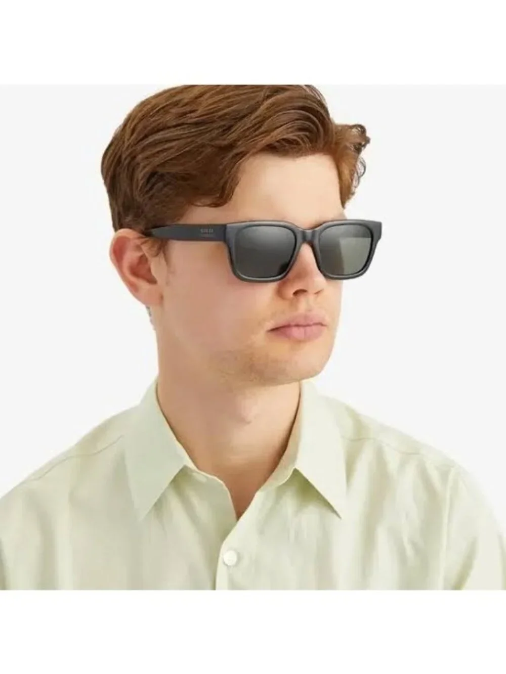 Gucci GG1857SK 003 Sunglasses Blue Square Frame, Blue Lenses